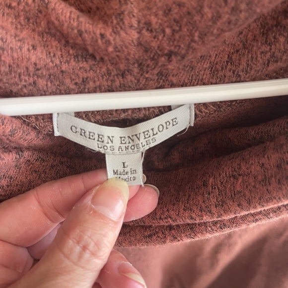 Rust Color Cowl Neck Top - Picture 2 of 2